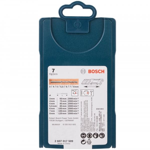 Jogo X-Line Com 7 Brocas Pedra 2607017509 Bosch