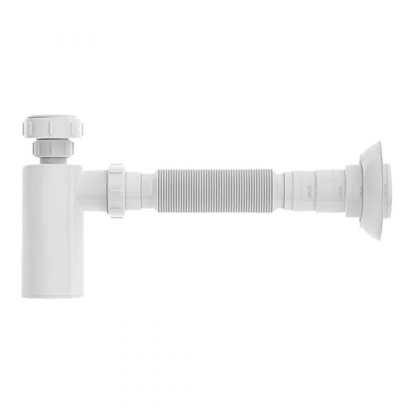 Sifão Copo para Lavatório Branco Blukit