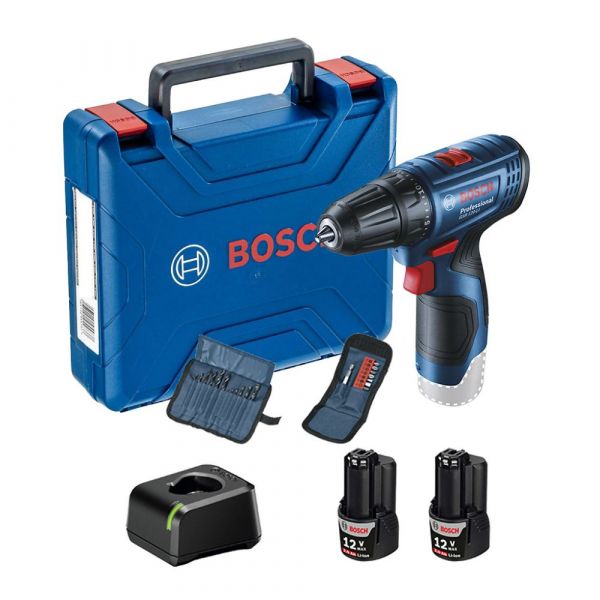 Furadeira e Parafusadeira 12V GSR 120-Li 3/8 Pol. com 2 Baterias e Maleta Bosch 