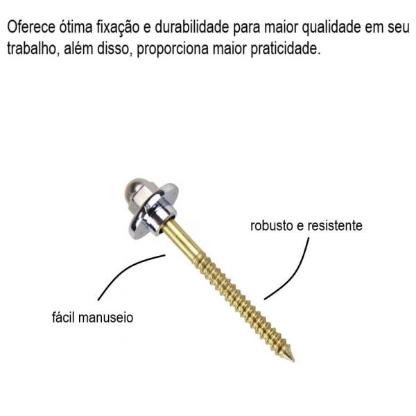 Bucha com Haste para Louça Sanitária 8mm Bemfixa
