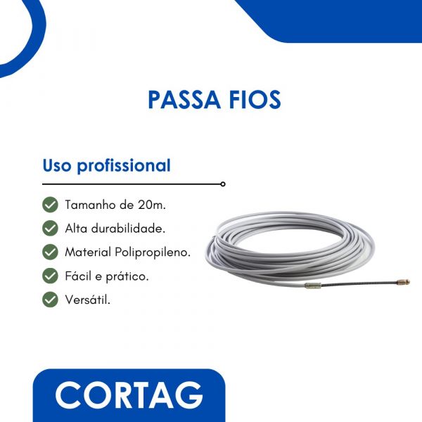 Passa Fios Profissional 20m Cortag