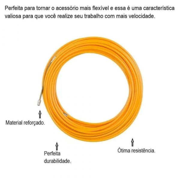 Passador De Fios Alma Aço 20 Metros Cortag