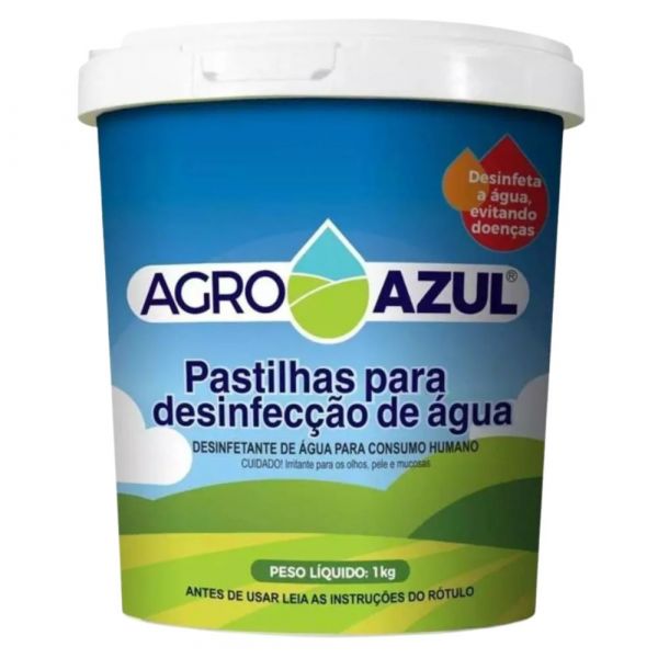 Pastilha para Desinfecção de Água 1Kg PT 10g Hidroazul