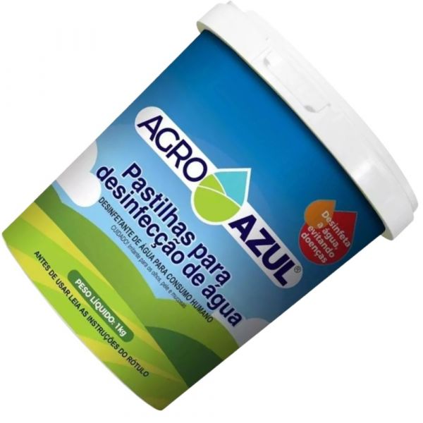 Pastilha para Desinfecção de Água 1Kg PT 10g Hidroazul