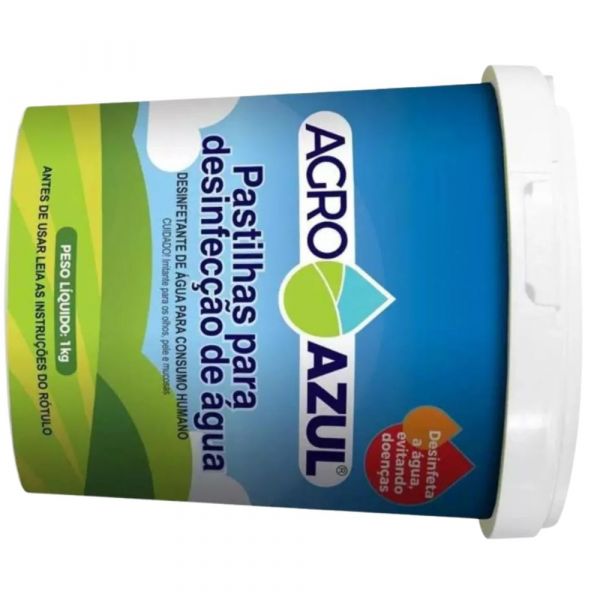 Pastilha para Desinfecção de Água 1Kg PT 10g Hidroazul