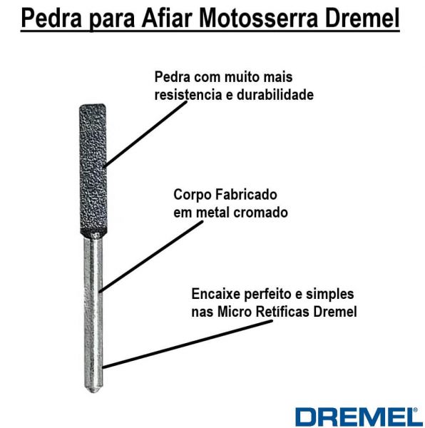 Dremel Pedra para Afiar Motosserra De 4,0mm Modelo 453