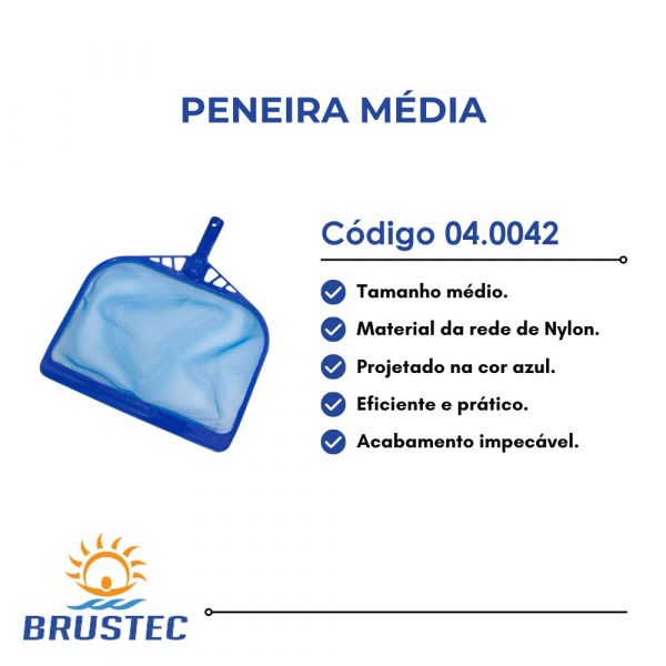 Peneira Plástica Média Brustec