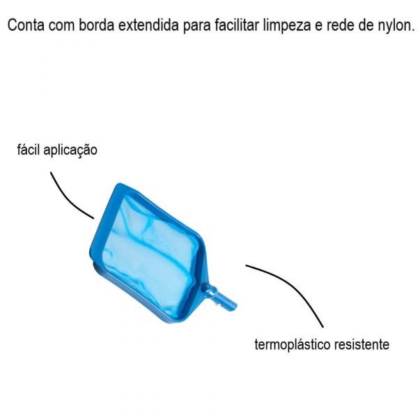Peneira Plástica Para Piscina Brustec