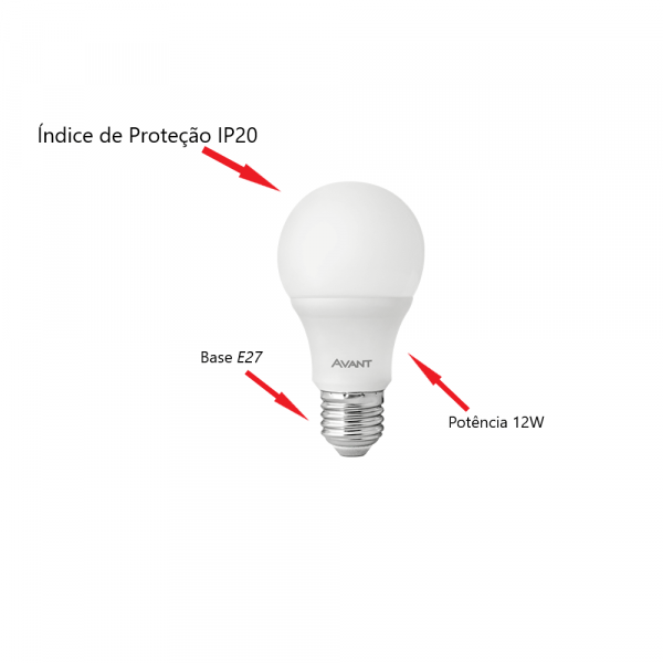Lâmpada Led Pera 12W Bivolt Avant