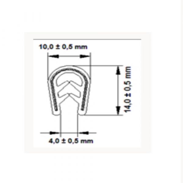 Perfil Acabamento Casca De Cobra 20556 Bma