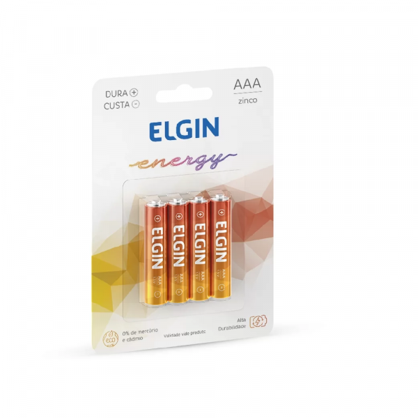 4un Pilha de Zinco AAA Elgin