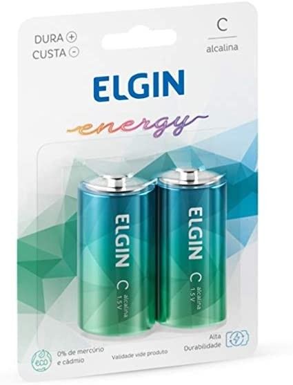 2und Pilha Alcalina C Elgin