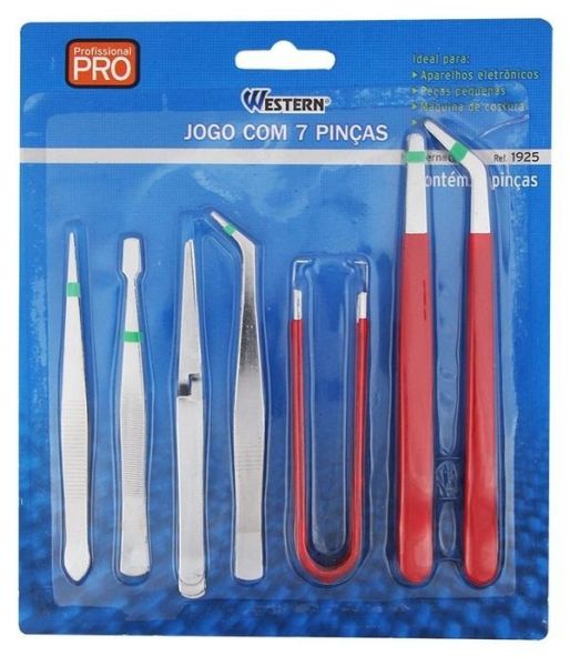 Jogo Pinças com 7 Peças- Western 1925