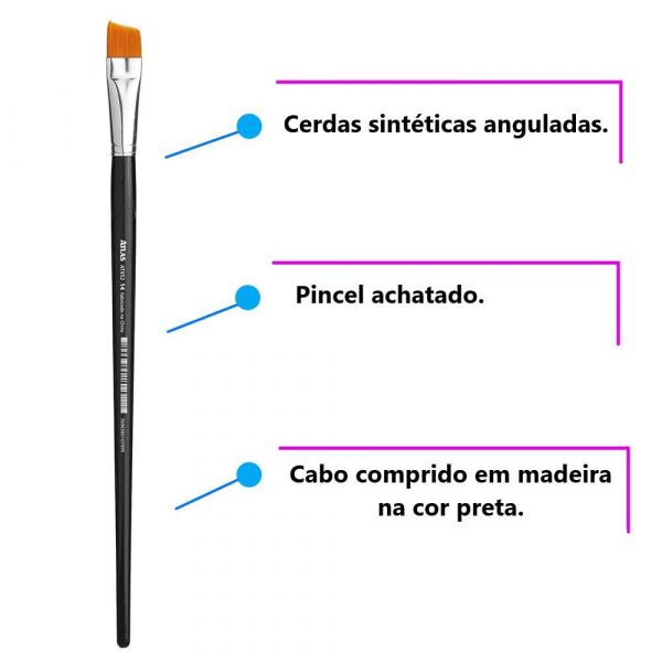 Pincel Achatado AT952/6 Atlas