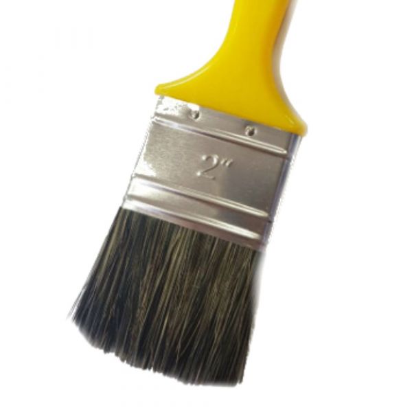 Pincel Trincha Gris 2” Cabo Amarelo Pincéis Compel