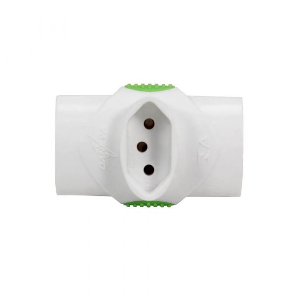 Pino Multiplicador 3 Saídas 2P+T 10A 250V Daneva