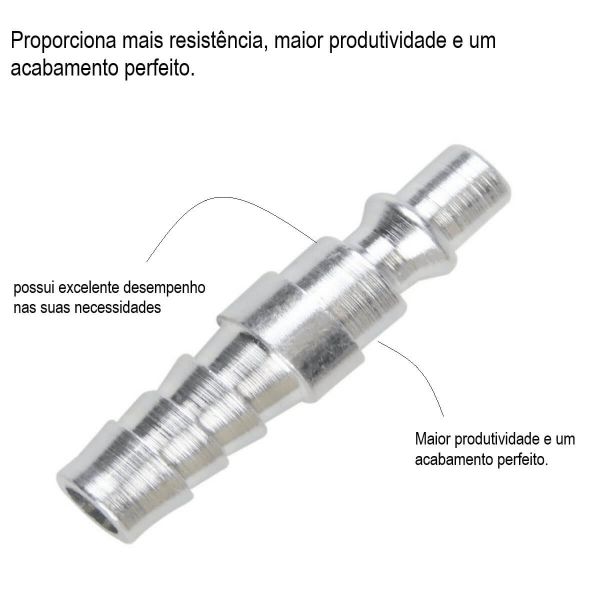 Pino Para Engate Rápido para Gás Com Escama 3/8” Lubefer