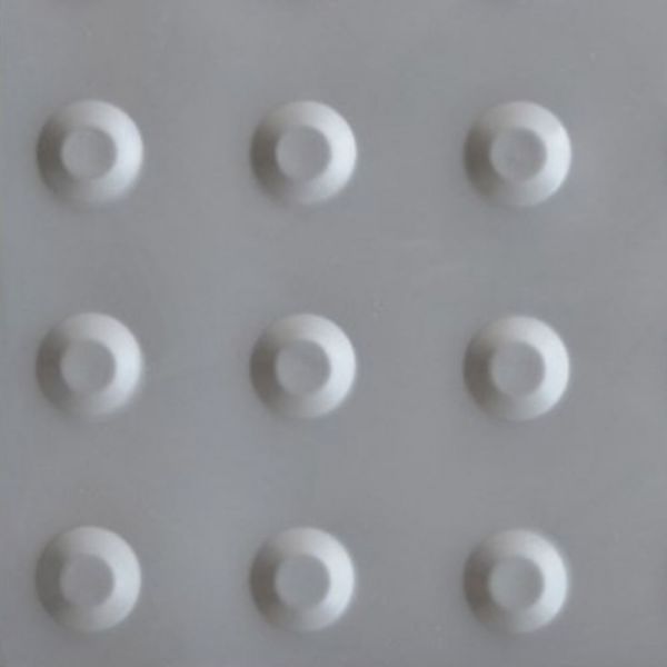 Piso Tátil De Alerta Cinza Wat