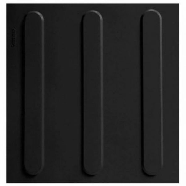 Piso Tátil Direcional Preto Wat