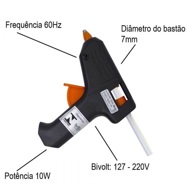 Pistola De Cola Quente 10W Bivolt Western