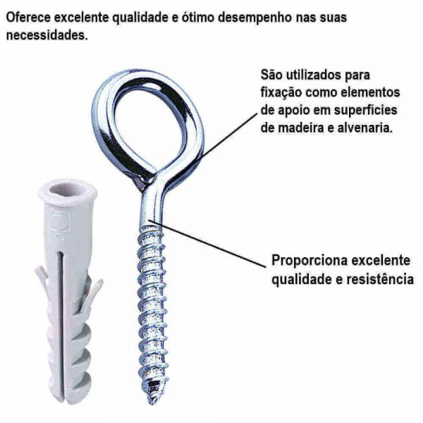 Pitão com Bucha 10mm Bemfixa