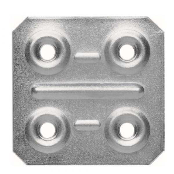 Placa De Junção Quadrada 40 x 40mm Aldeghi