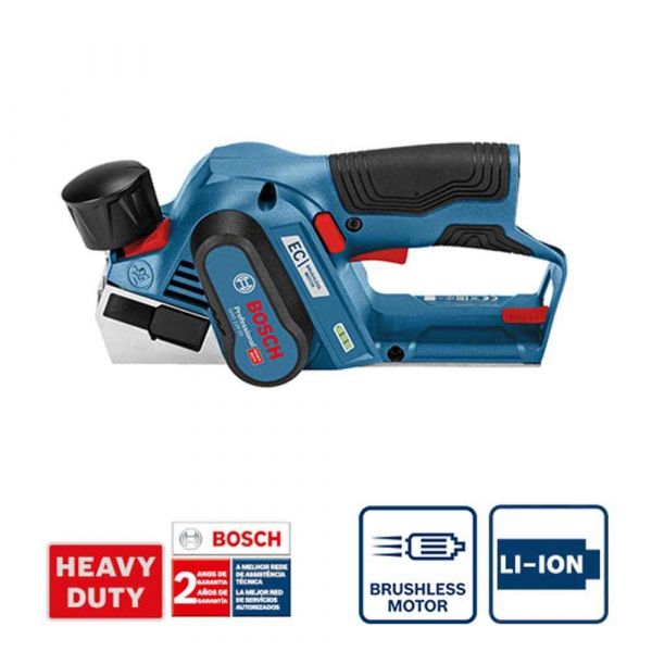 Plaina à bateria Bosch GHO 12V-20, 12V Sem Bateria Brushless