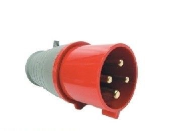 Plugue Vermelho 3P+T 380v 32A Soprano
