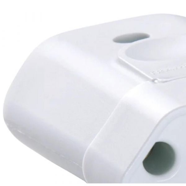 Plugue Fêmea Granel Branco 2P+T 10 A 250 V Tramontina