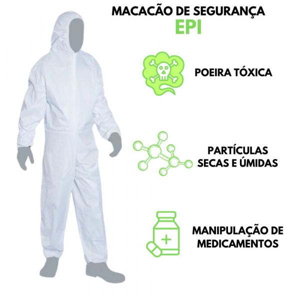 Macacão De Segurança Tamanho M Protspray