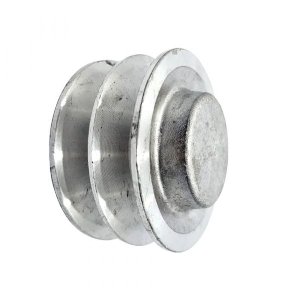 Polia Alumínio 2 Canais B 90mm Mademil
