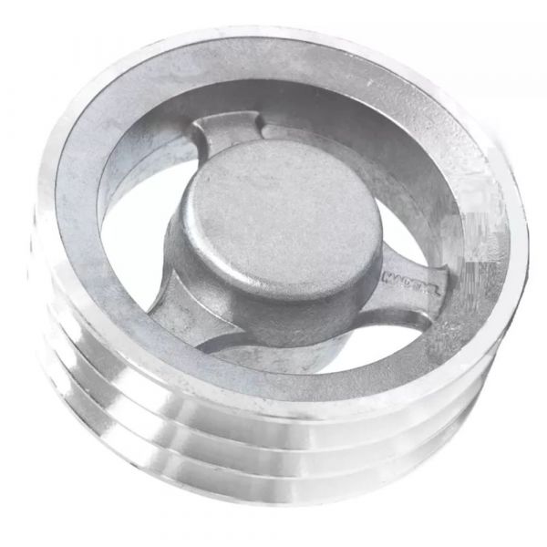 Polia Alumínio Com 3 Canais Perfil B 160mm Mademil