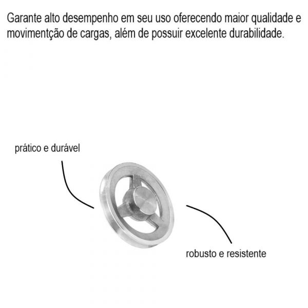 Polia Alumínio “A” 1 Canal 190mm Mademil
