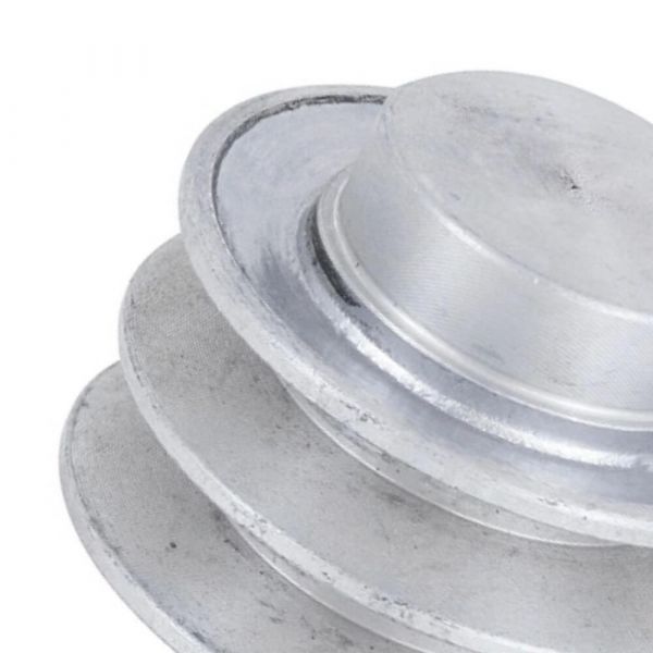 Polia De Alumínio 130mm 2 Canais Perfil B Mademil