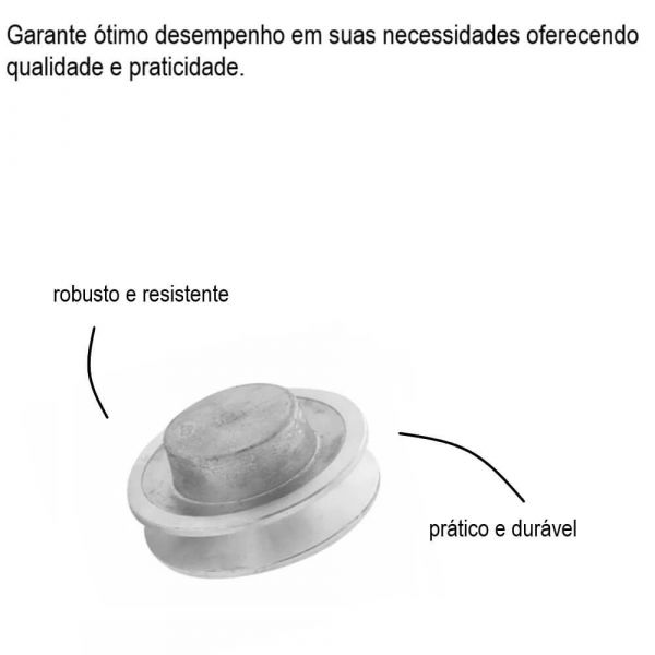 Polia De Alumínio 120mm 1 Canal Perfil B Mademil