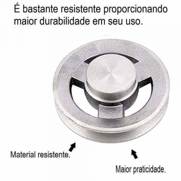 Polia De Alumínio “A” 1 Canal 150mm Mademil