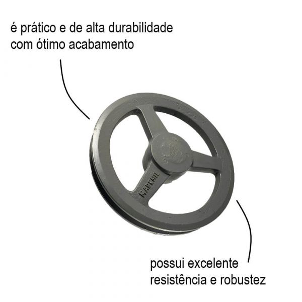 Polia De Ferro Canal A 240mm Mademil
