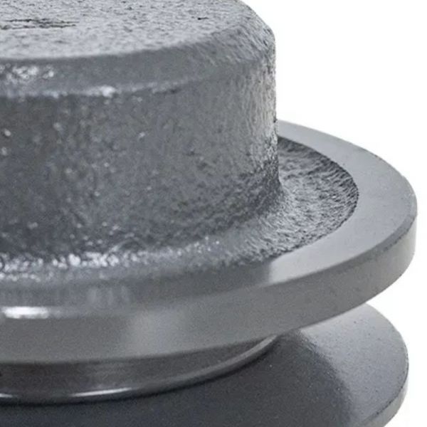 Polia Em Ferro Fundido 100mm 2 Canais Perfil B Mademil