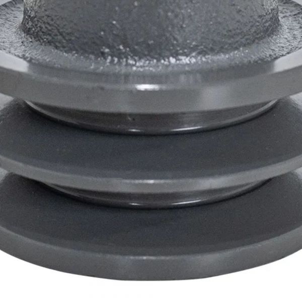 Polia Em Ferro Fundido 100mm 2 Canais Perfil B Mademil