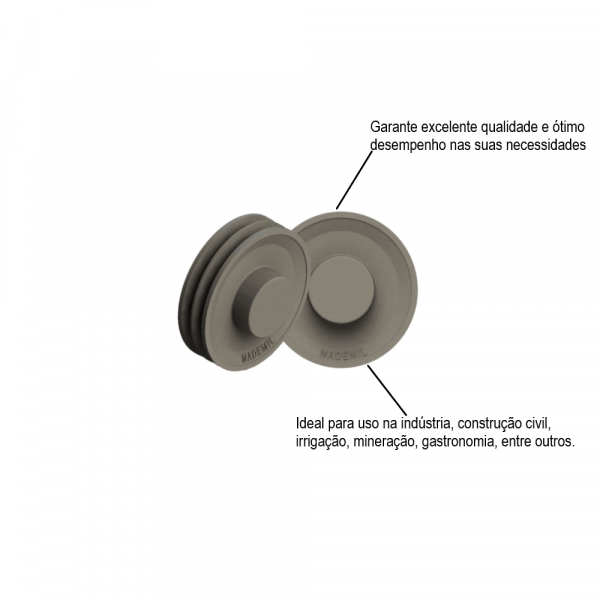 Polia Ferro Fundido Com 3 Canais 150mm Mademil
