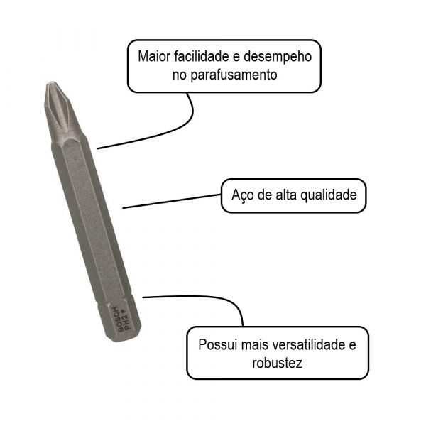 Ponta Bosch Phillips PH2 51mm Eco Extra Hard