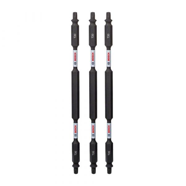 Ponta Dupla Bosch Torx T20-T20 150mm Impact Control com 3 unidades