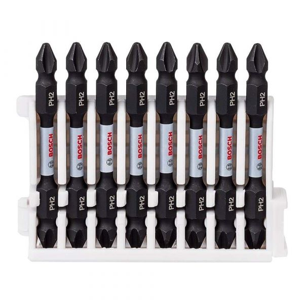 Ponta Dupla Bosch Impact Control Phillips PH2-PH2 65mm com 8 peças