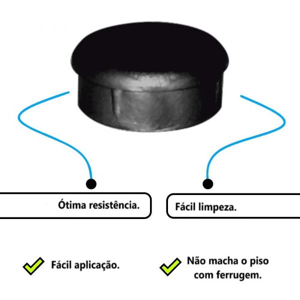 Ponteira 1.1/2” Interna Preta Emar