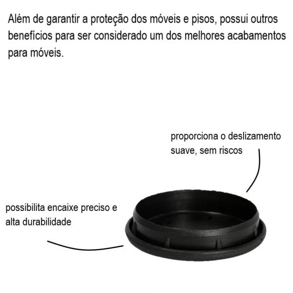 Ponteira 3” Interna Preta Emar 