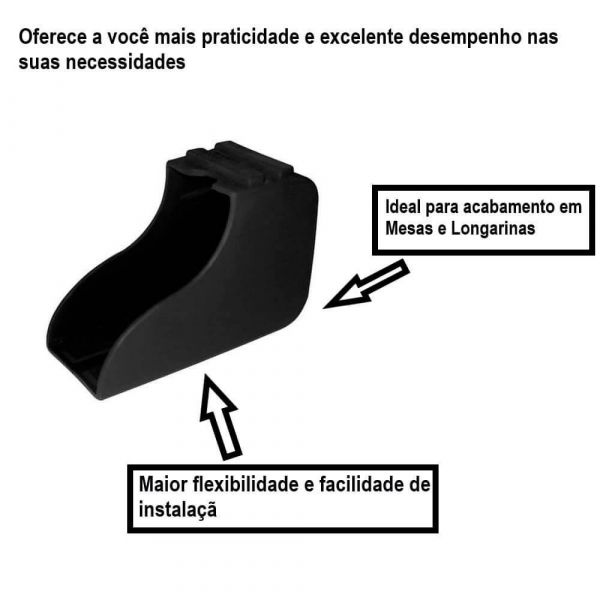 Ponteira Externa Bota Em PVC 50 X 30mm Emar