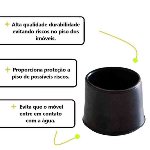 Ponteira Externa De Borracha 1.1/4” Completa