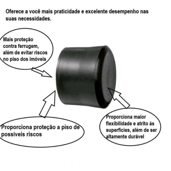 Ponteira Externa Preta 2.1/2” Completa