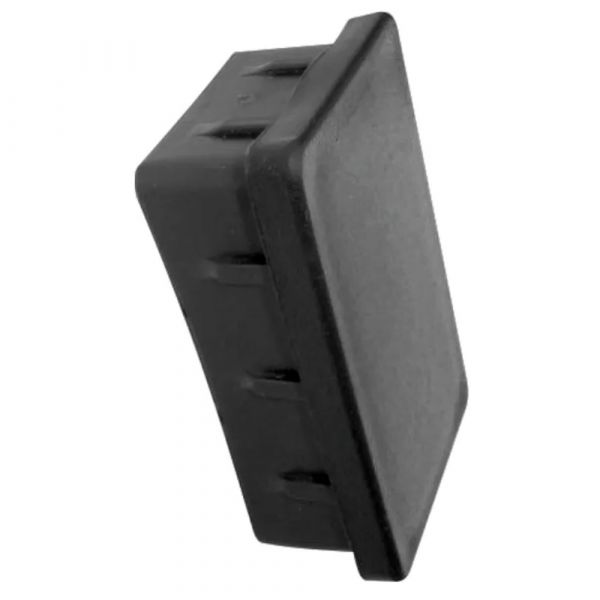 Ponteira Plástica 50x30mm Interna para Movéis Preta Emar