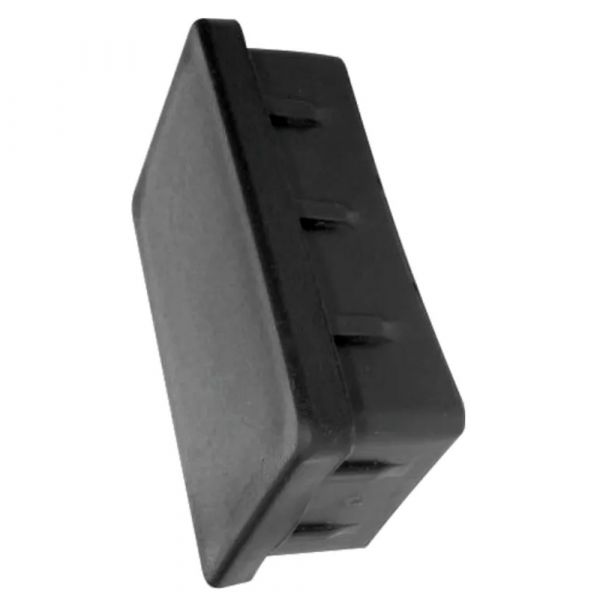 Ponteira Plástica 50x30mm Interna para Movéis Preta Emar